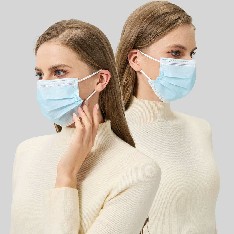 Dust Mask Construction - 50 masques jetables pour adultes, protection