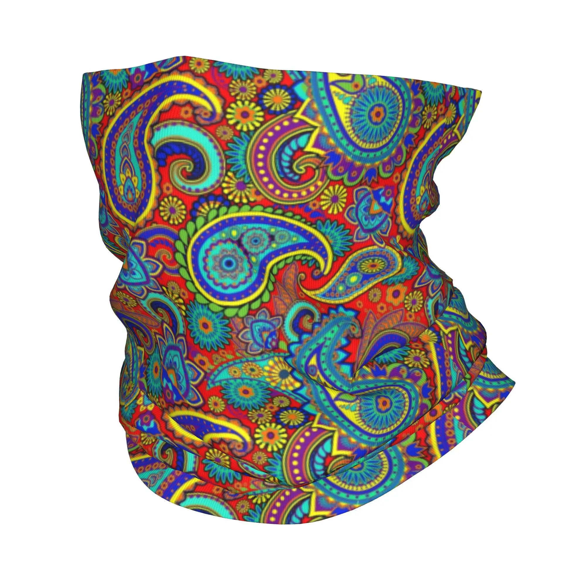 Neck Gaiter Face Cover - Cache-cou bandana coloré à motif cachemire