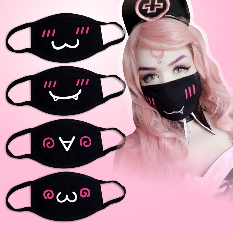 Respirator Half Face - Masque en coton noir unisexe hiver