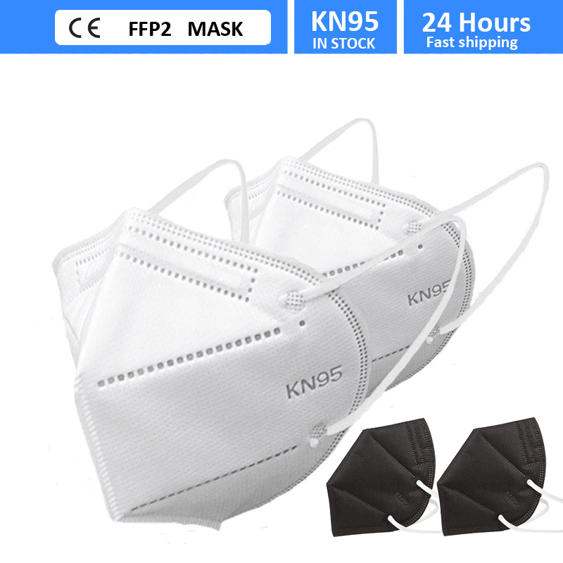 Kn95 Respirator Mask - Masque Facial FFP2 KN95, 5 couches,