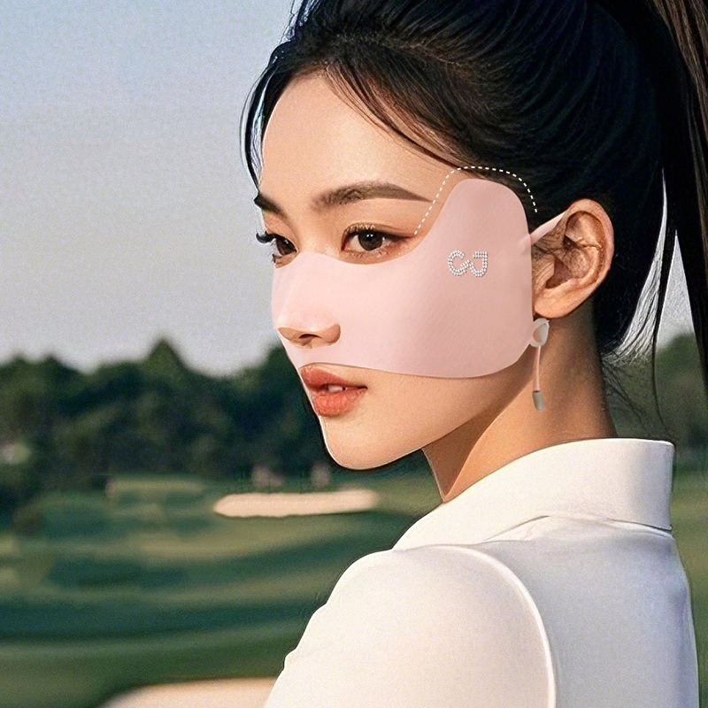 Masque d'été en soie glacée, é - Sports Mask Breathable avis et prix