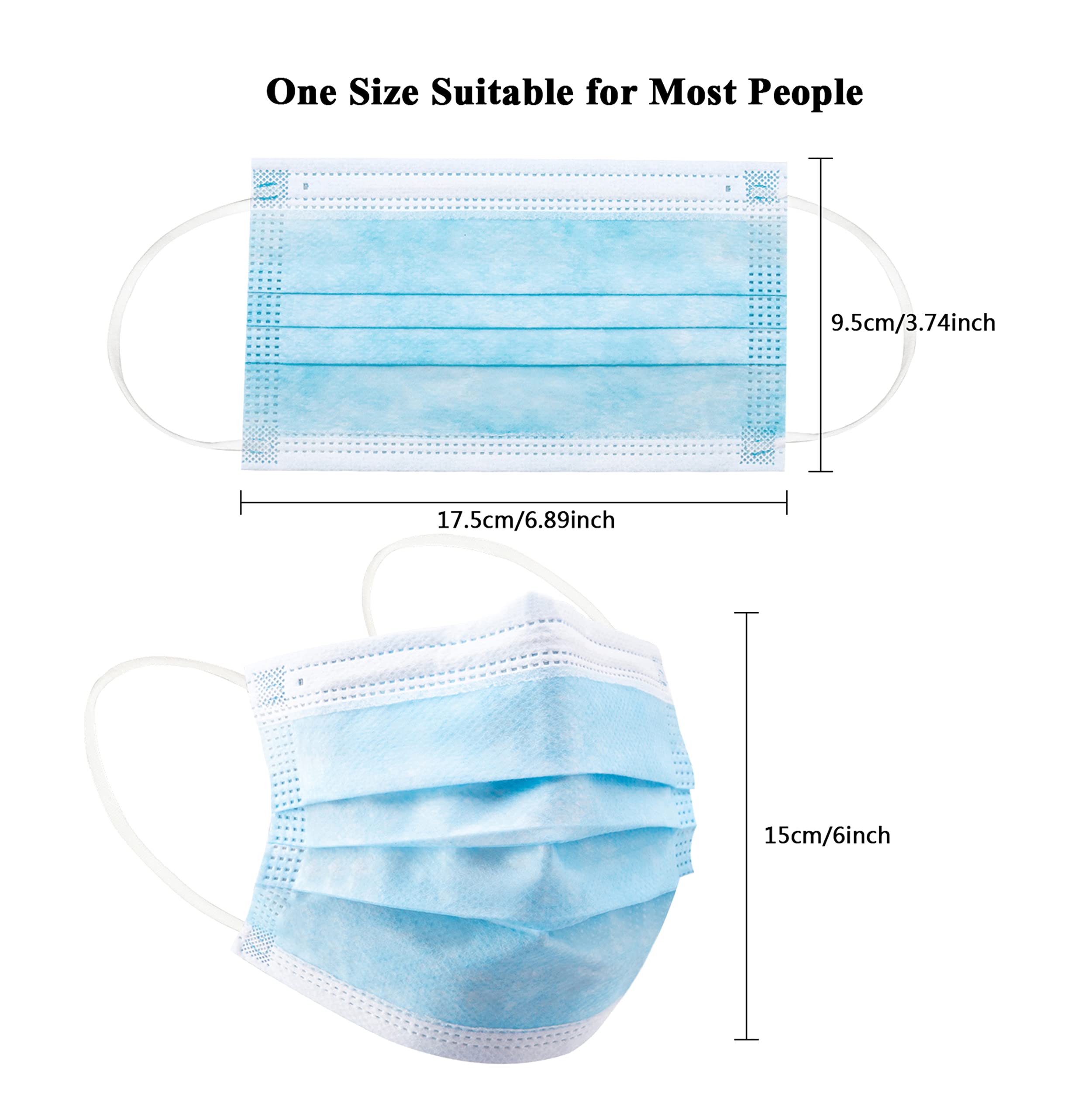50/100 pièces masque jetable p - Disposable Mask Blue avis et prix