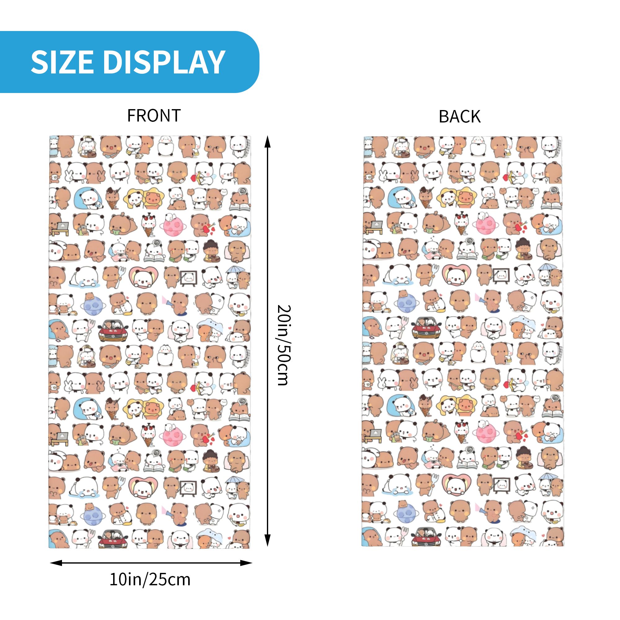 Personnalisé ours dessin animé - Neck Gaiter Face Cover avis et prix