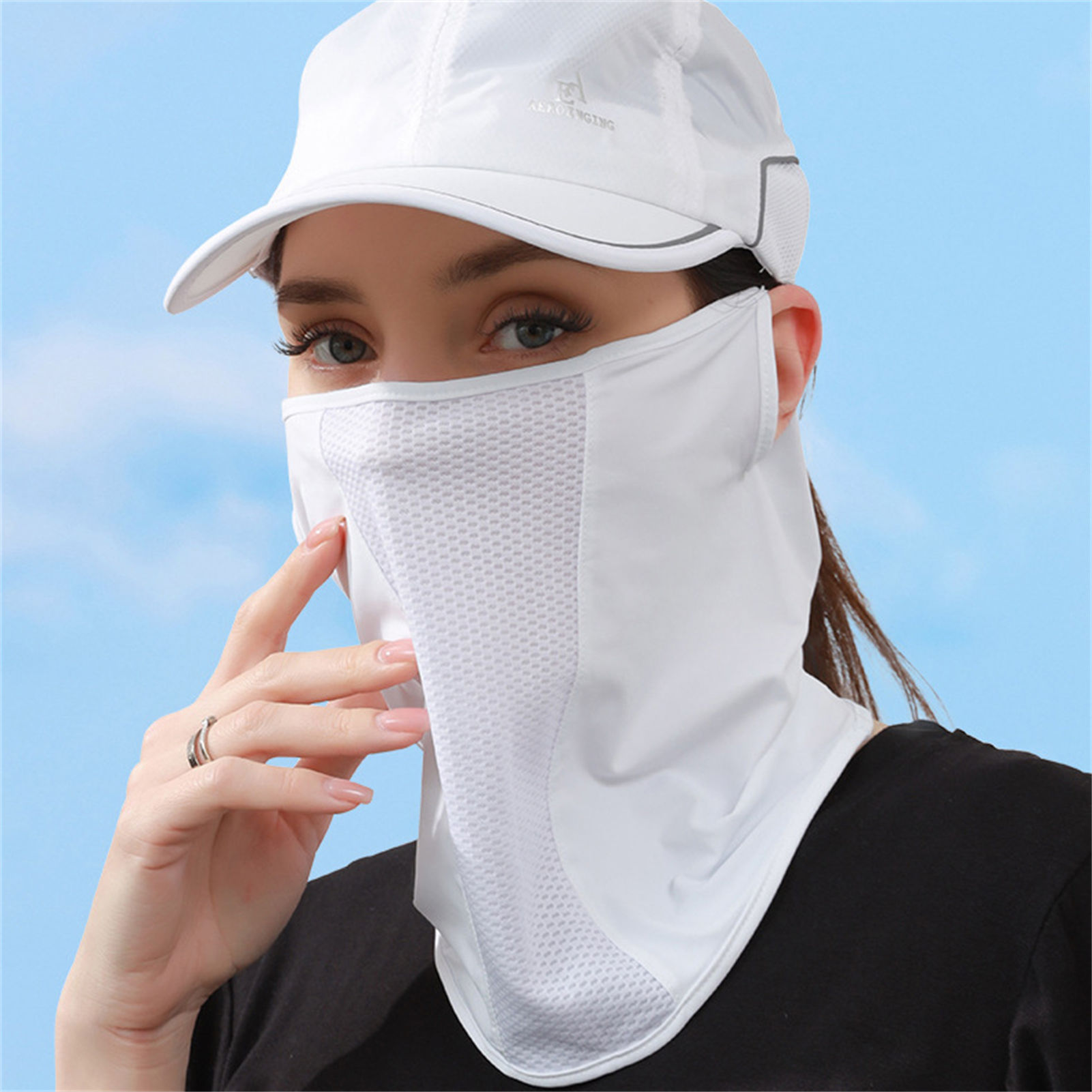 Masque solaire en soie glacée  - Sports Mask Breathable avis et prix
