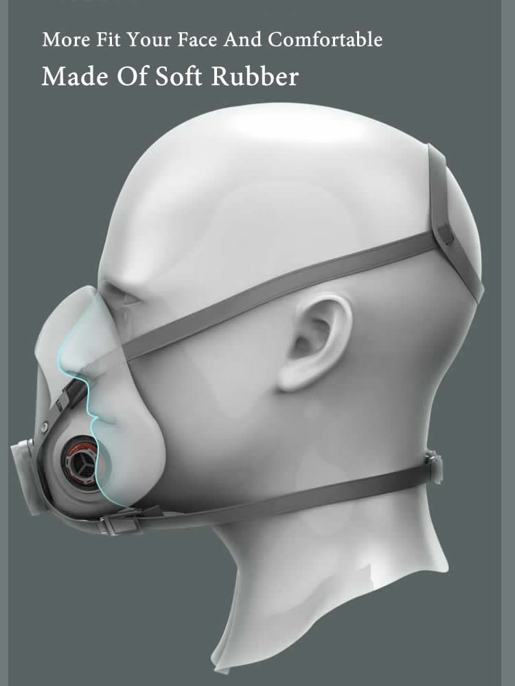 Demi-visage 6200 masque à gaz  - Dust Mask Construction avis et prix