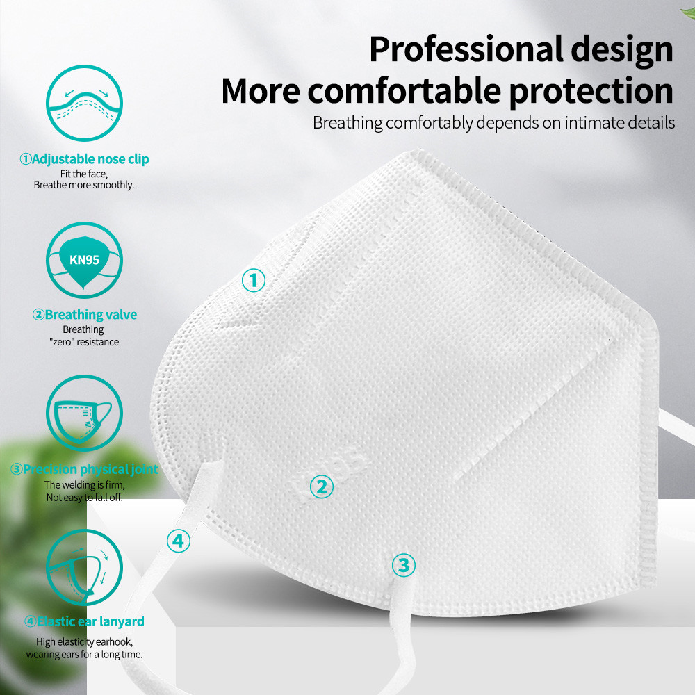 Masque Facial FFP2 KN95, 5 cou - Kn95 Respirator Mask avis et prix