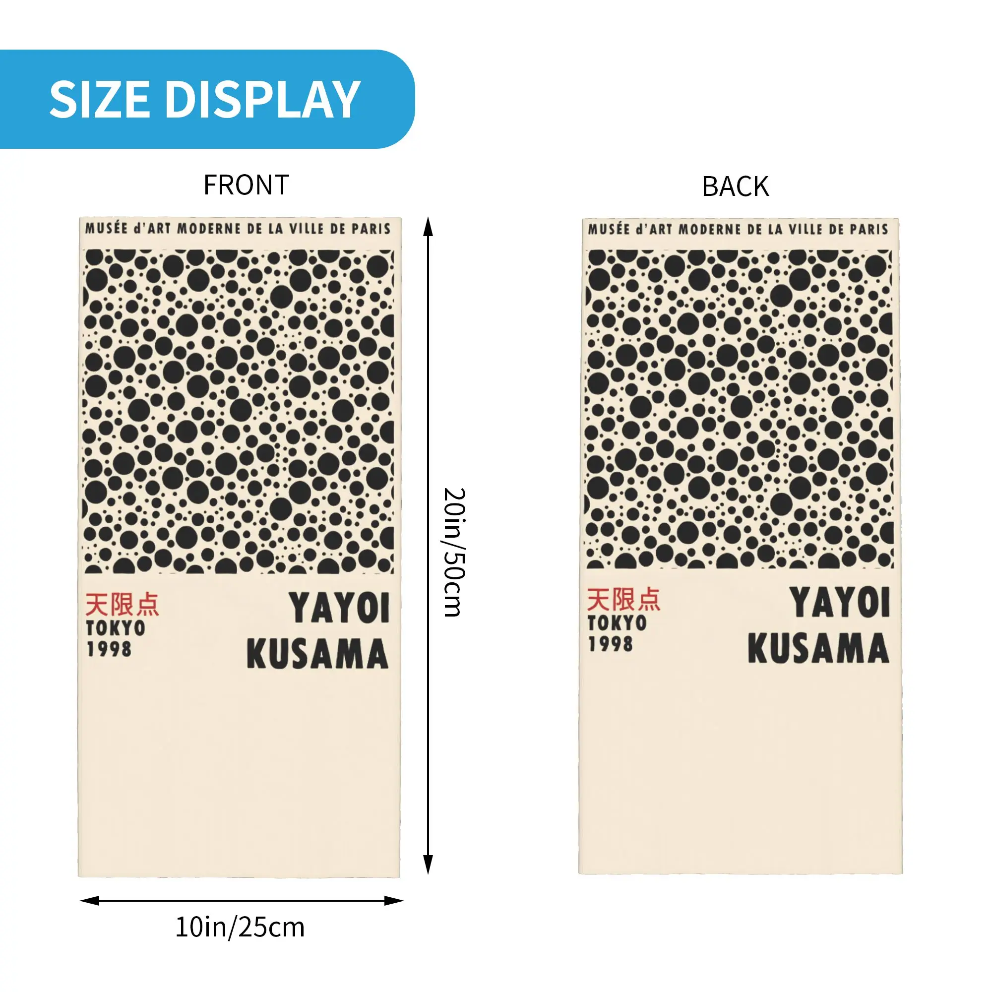 Yayoi Kusama Pumpkin Classic A - Neck Gaiter Face Cover avis et prix