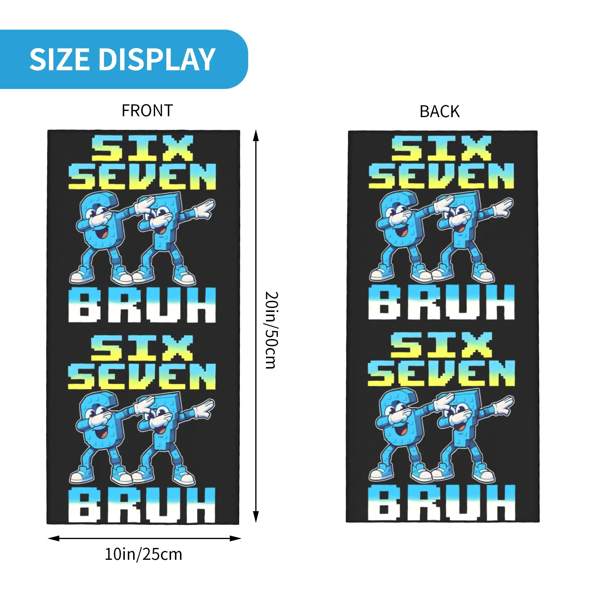 67 Six Seven Meme 6 7 Italian  - Neck Gaiter Face Cover avis et prix